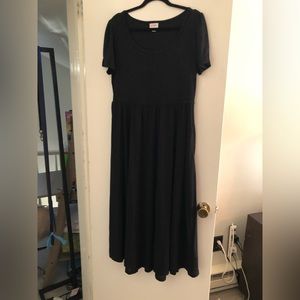 Lularoe L Black Dress with Pockets, New, never worn